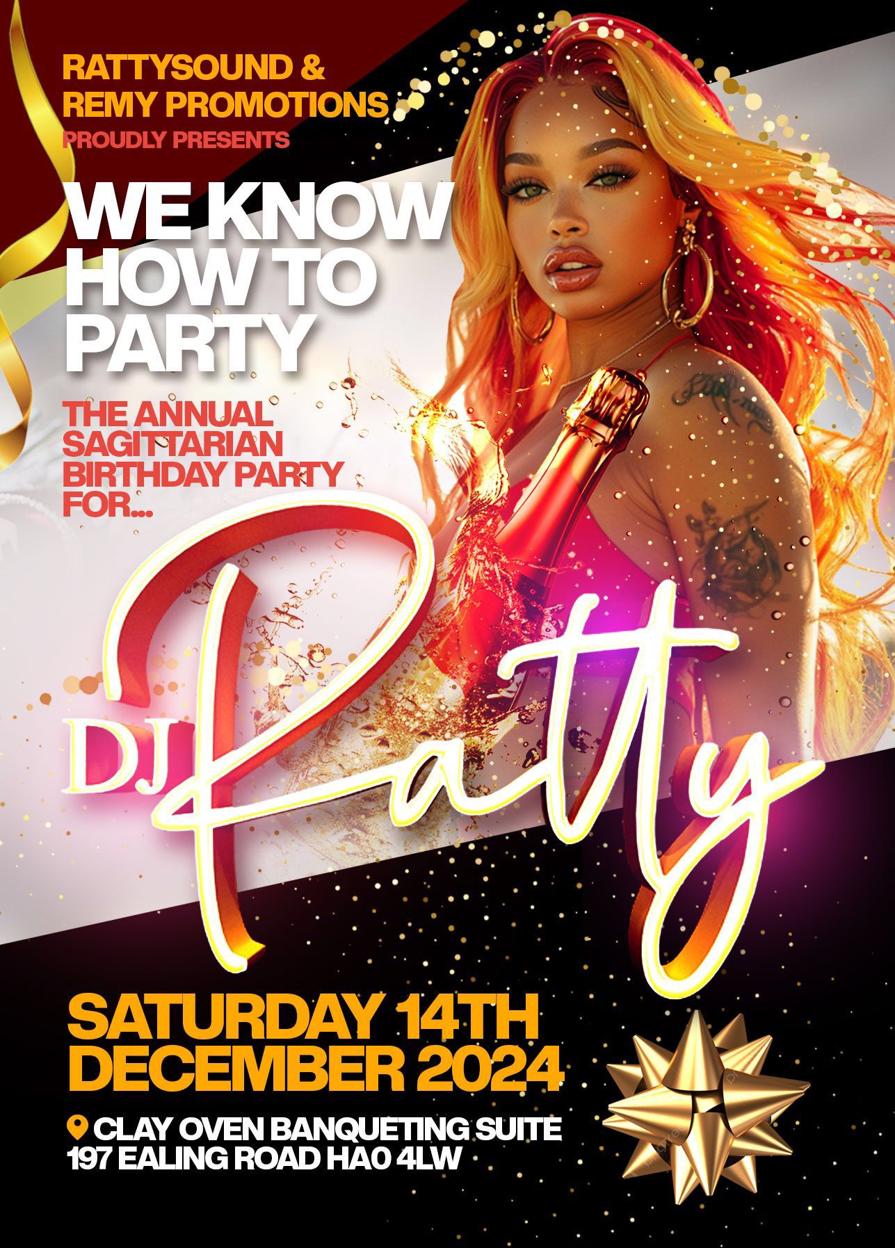 DJ Ratty Sagittarius Birthday Christmas party